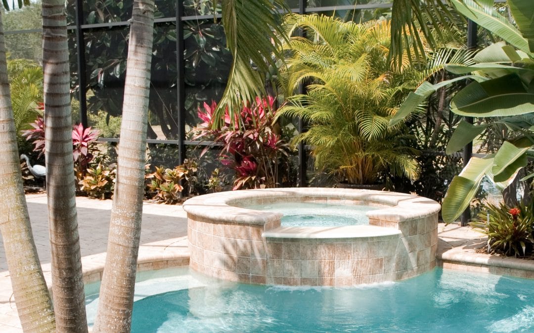 Custom infinity spa designed and built by Cove Pools, Newcastle and Central Coast Pool Builders